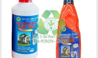 Dung dịch thông nghẹt bồn rửa chén.