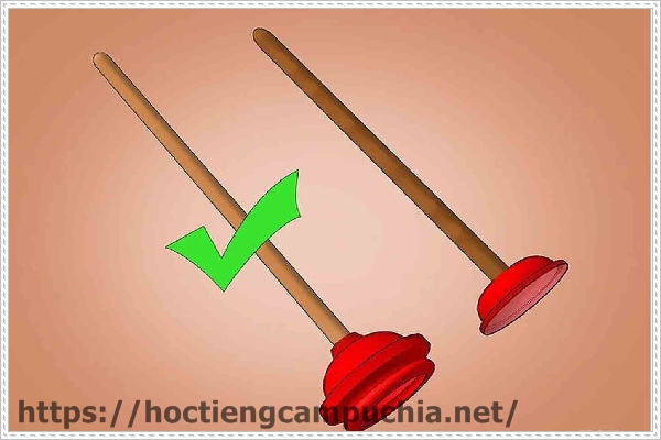 Th&ocirc;ng bồn cầu nghẹt bằng pittong